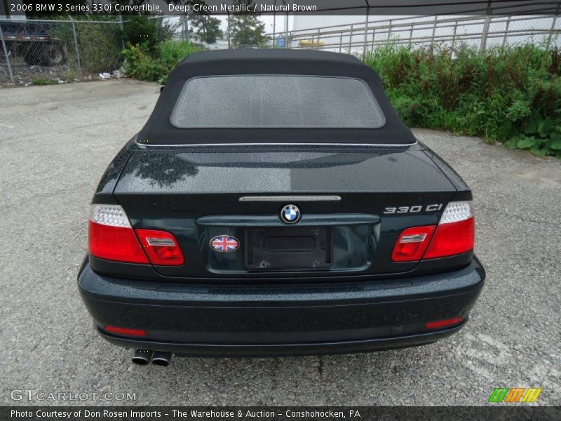 Deep Green Metallic / Natural Brown 2006 BMW 3 Series 330i Convertible