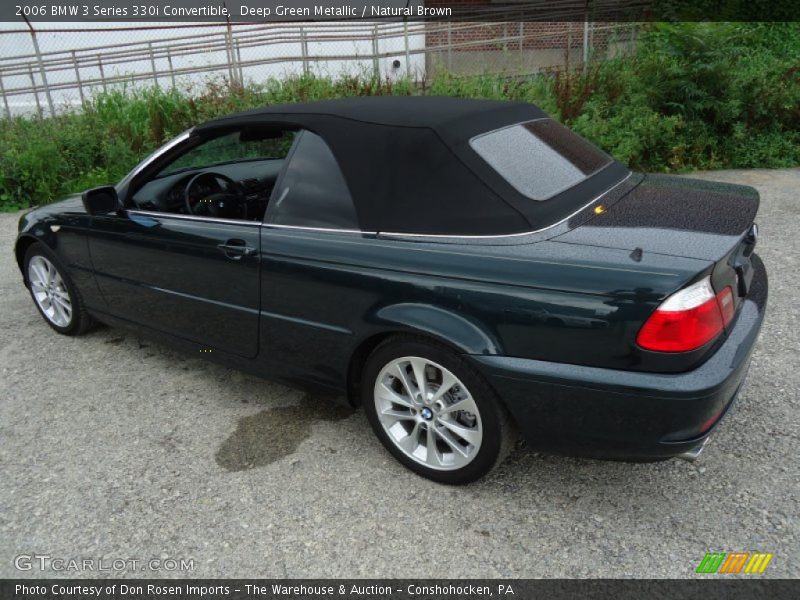 Deep Green Metallic / Natural Brown 2006 BMW 3 Series 330i Convertible