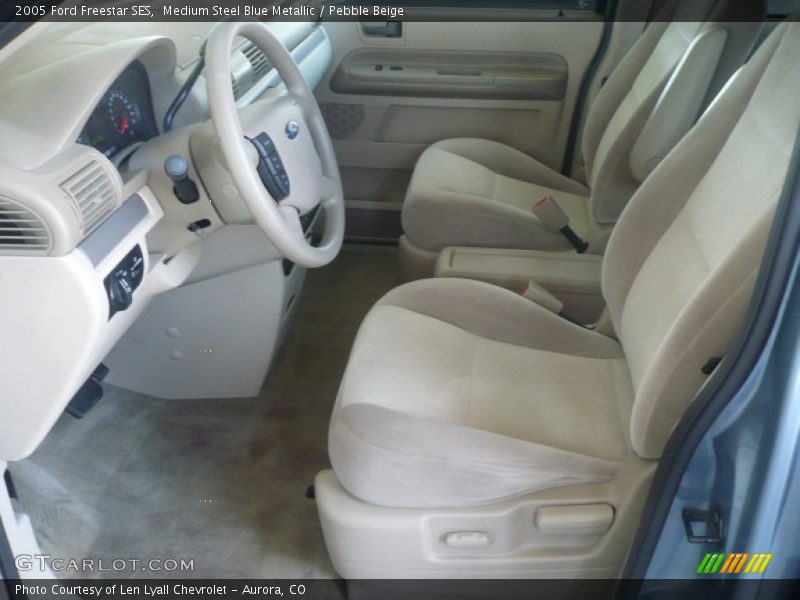 Medium Steel Blue Metallic / Pebble Beige 2005 Ford Freestar SES
