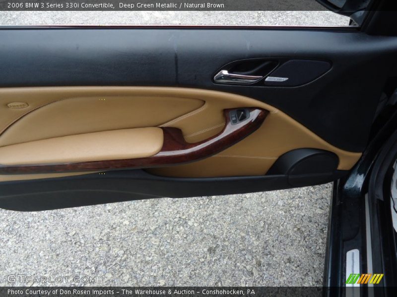 Deep Green Metallic / Natural Brown 2006 BMW 3 Series 330i Convertible