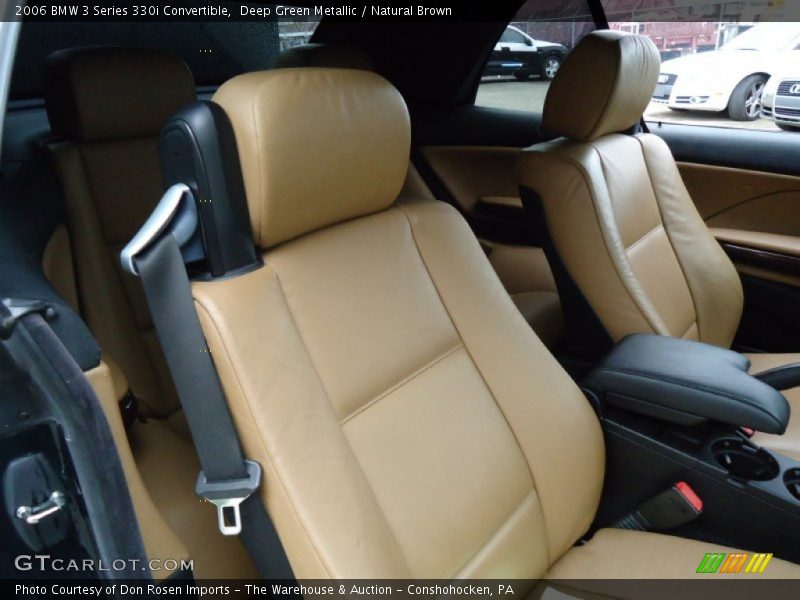 Deep Green Metallic / Natural Brown 2006 BMW 3 Series 330i Convertible
