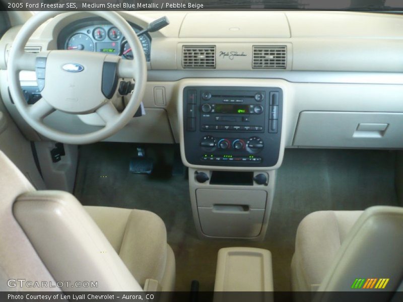 Medium Steel Blue Metallic / Pebble Beige 2005 Ford Freestar SES