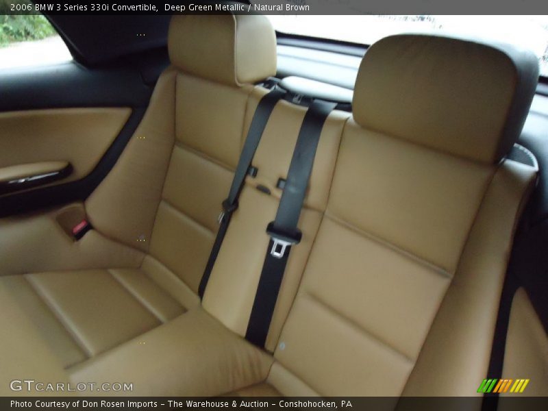 Deep Green Metallic / Natural Brown 2006 BMW 3 Series 330i Convertible