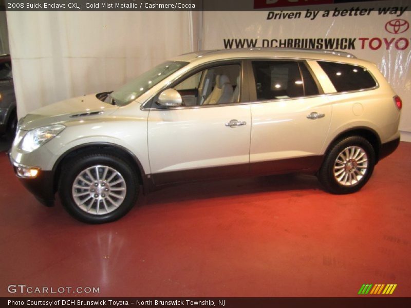 Gold Mist Metallic / Cashmere/Cocoa 2008 Buick Enclave CXL