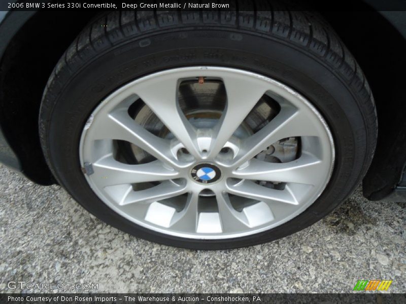 Deep Green Metallic / Natural Brown 2006 BMW 3 Series 330i Convertible