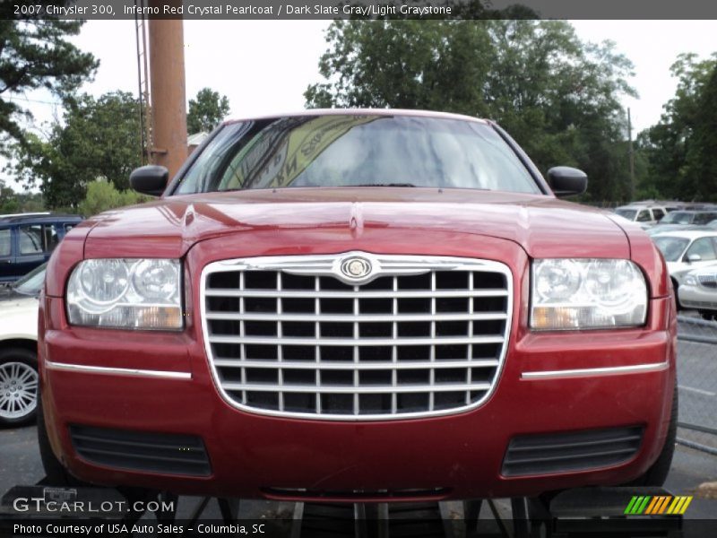 Inferno Red Crystal Pearlcoat / Dark Slate Gray/Light Graystone 2007 Chrysler 300