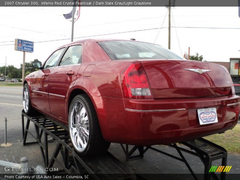 Inferno Red Crystal Pearlcoat / Dark Slate Gray/Light Graystone 2007 Chrysler 300