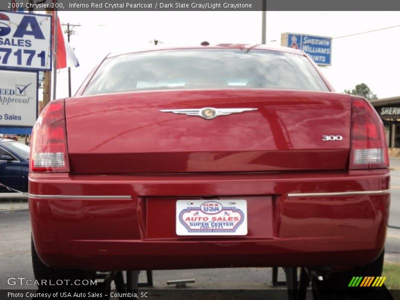 Inferno Red Crystal Pearlcoat / Dark Slate Gray/Light Graystone 2007 Chrysler 300