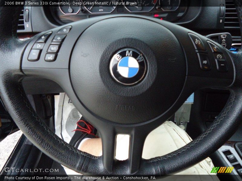Deep Green Metallic / Natural Brown 2006 BMW 3 Series 330i Convertible