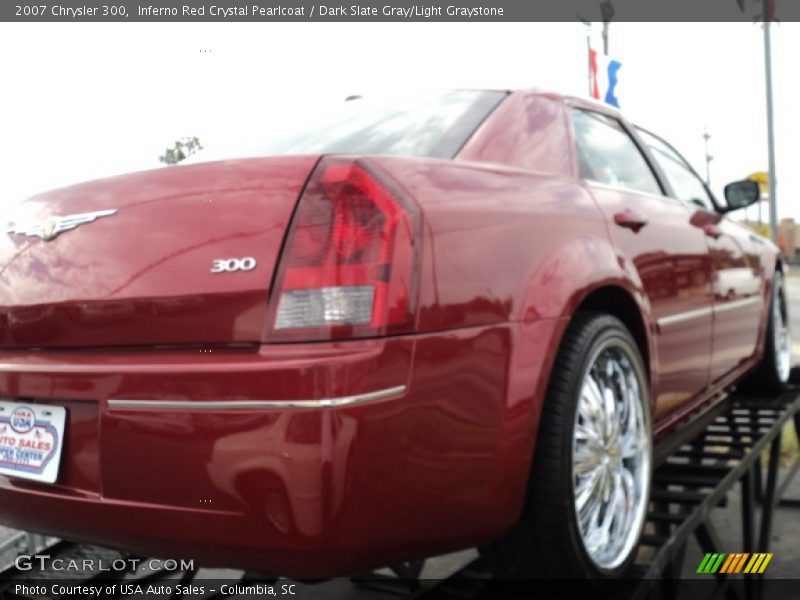 Inferno Red Crystal Pearlcoat / Dark Slate Gray/Light Graystone 2007 Chrysler 300