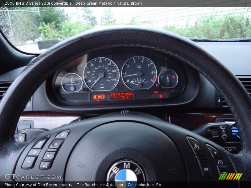 Deep Green Metallic / Natural Brown 2006 BMW 3 Series 330i Convertible