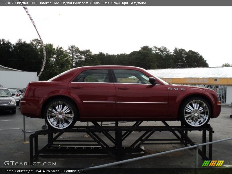 Inferno Red Crystal Pearlcoat / Dark Slate Gray/Light Graystone 2007 Chrysler 300