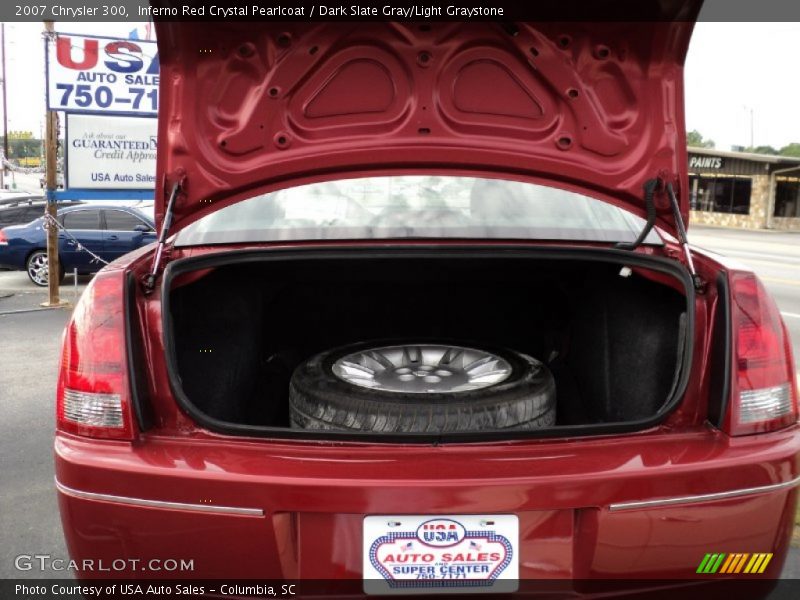 Inferno Red Crystal Pearlcoat / Dark Slate Gray/Light Graystone 2007 Chrysler 300