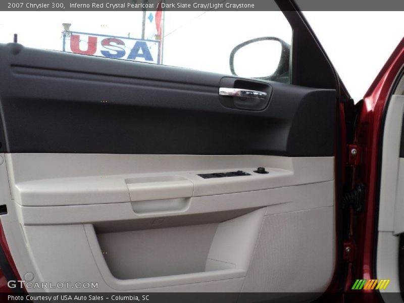 Inferno Red Crystal Pearlcoat / Dark Slate Gray/Light Graystone 2007 Chrysler 300