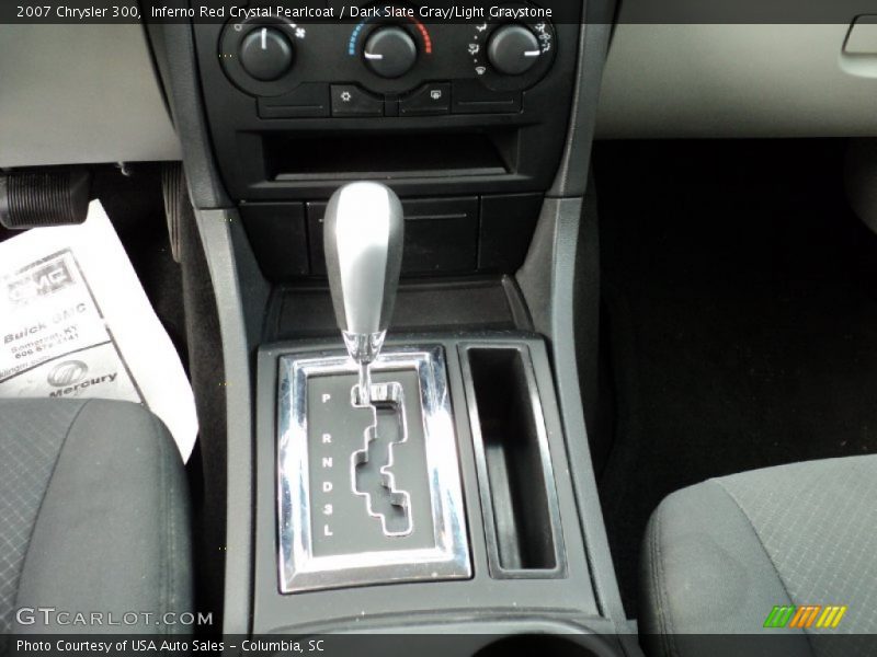 Inferno Red Crystal Pearlcoat / Dark Slate Gray/Light Graystone 2007 Chrysler 300