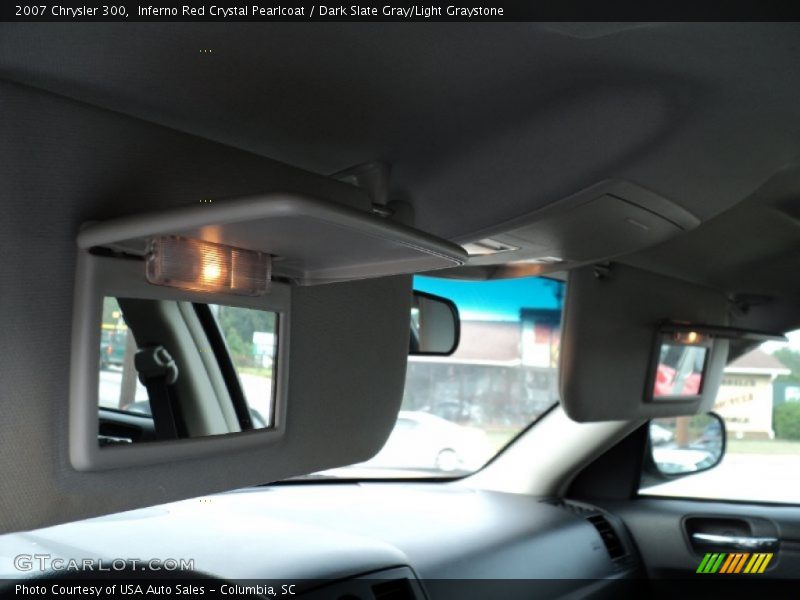 Inferno Red Crystal Pearlcoat / Dark Slate Gray/Light Graystone 2007 Chrysler 300