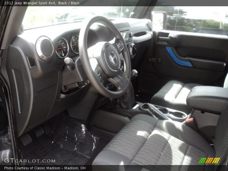 Black / Black 2012 Jeep Wrangler Sport 4x4
