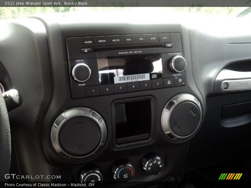 Black / Black 2012 Jeep Wrangler Sport 4x4