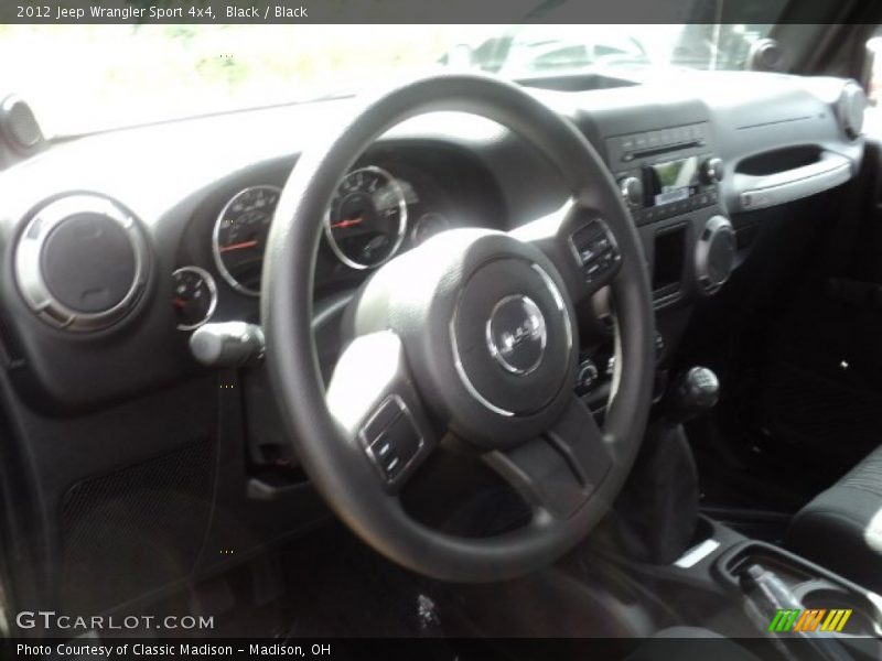 Black / Black 2012 Jeep Wrangler Sport 4x4