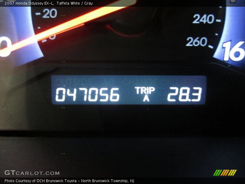 Taffeta White / Gray 2007 Honda Odyssey EX-L