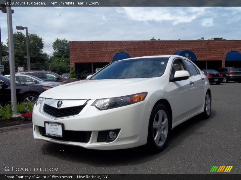 Premium White Pearl / Ebony 2009 Acura TSX Sedan