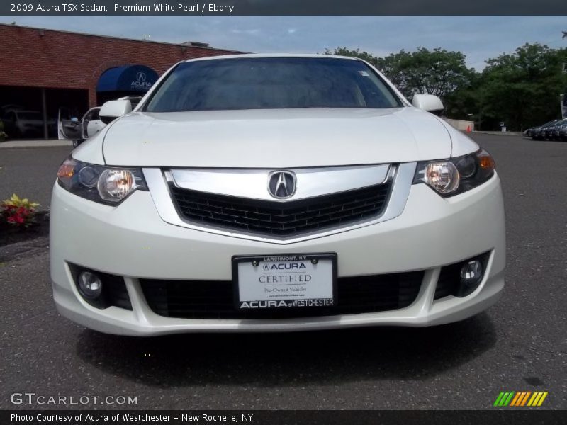 Premium White Pearl / Ebony 2009 Acura TSX Sedan