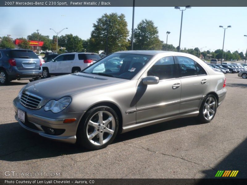 Pewter Metallic / Black 2007 Mercedes-Benz C 230 Sport