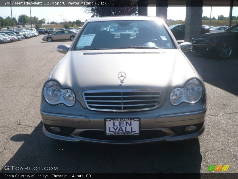 Pewter Metallic / Black 2007 Mercedes-Benz C 230 Sport
