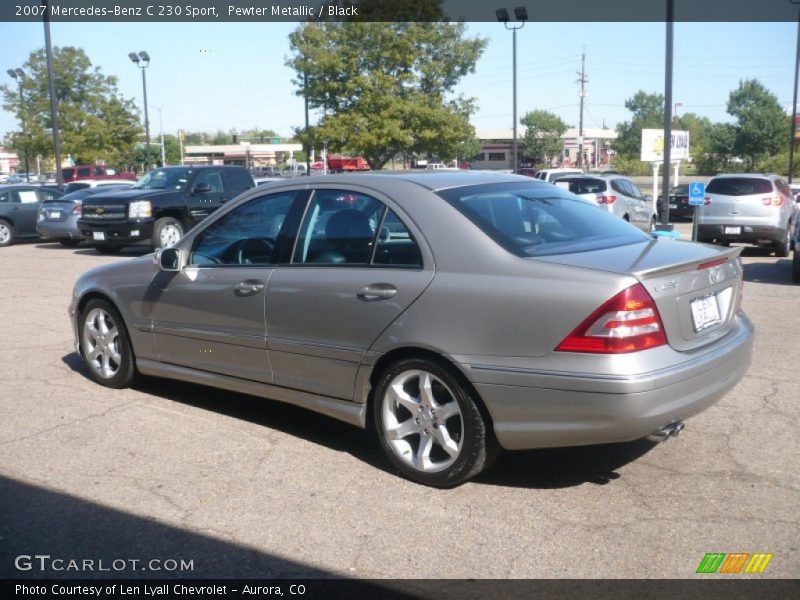 Pewter Metallic / Black 2007 Mercedes-Benz C 230 Sport