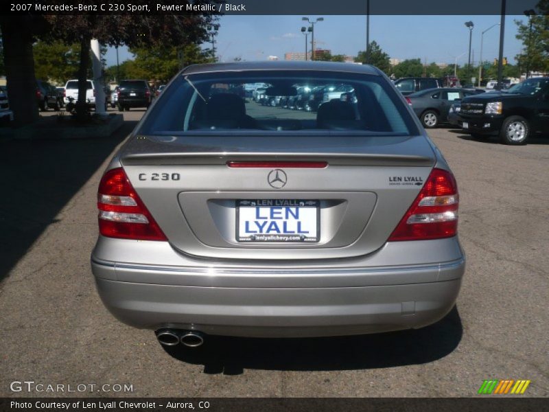Pewter Metallic / Black 2007 Mercedes-Benz C 230 Sport