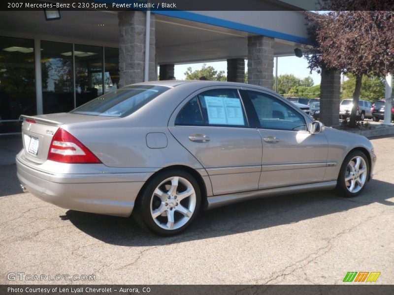 Pewter Metallic / Black 2007 Mercedes-Benz C 230 Sport