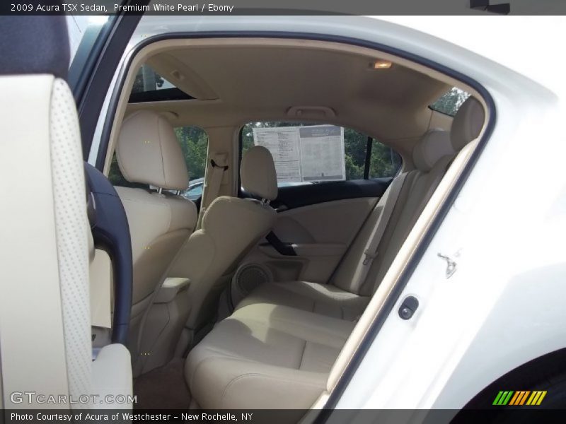 Premium White Pearl / Ebony 2009 Acura TSX Sedan