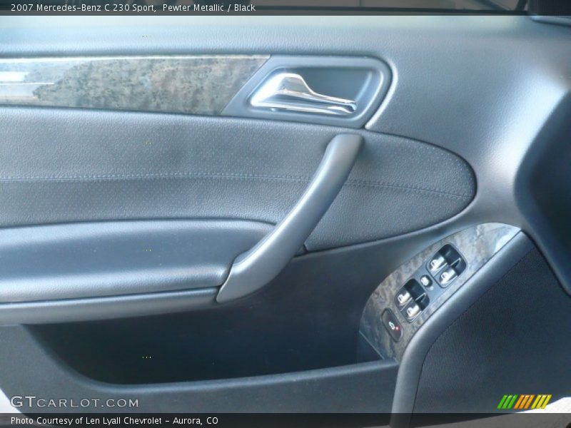 Pewter Metallic / Black 2007 Mercedes-Benz C 230 Sport