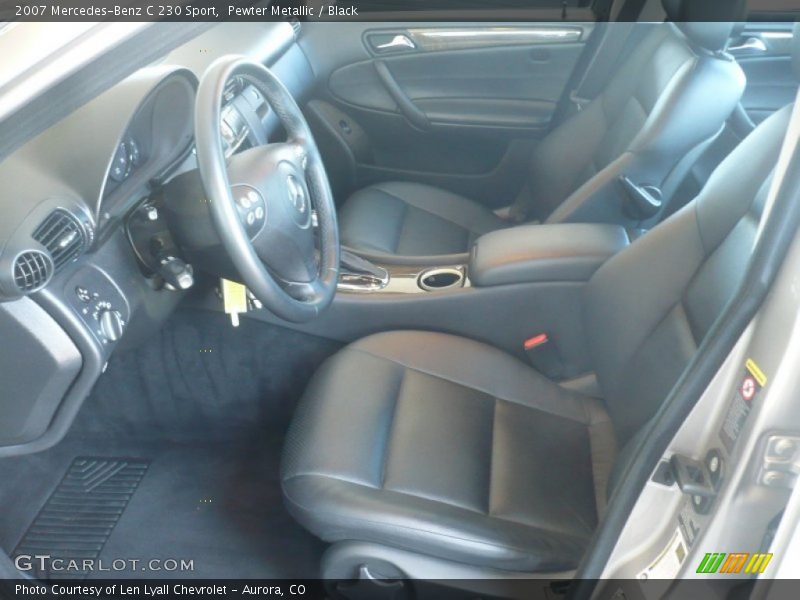 Pewter Metallic / Black 2007 Mercedes-Benz C 230 Sport