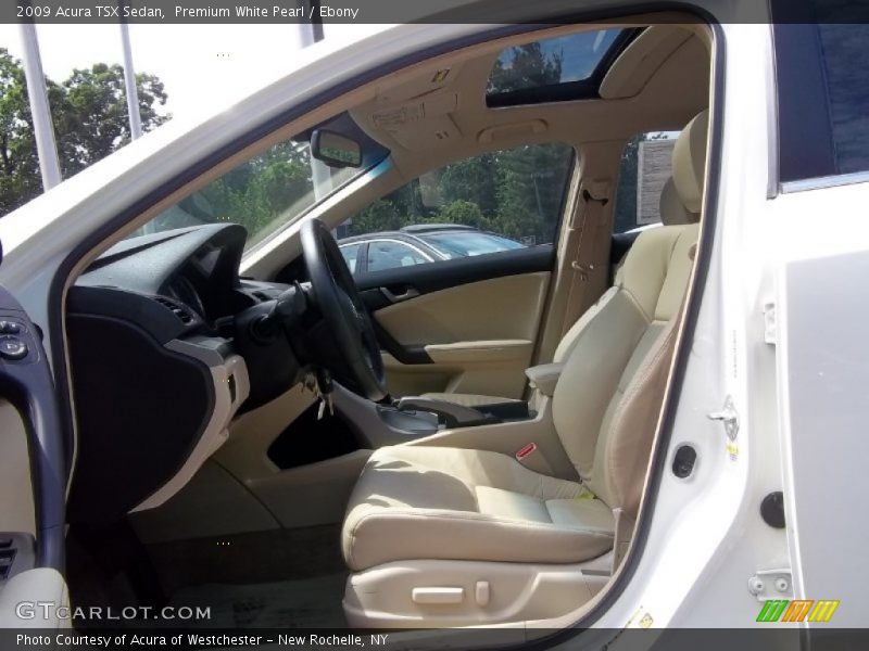Premium White Pearl / Ebony 2009 Acura TSX Sedan