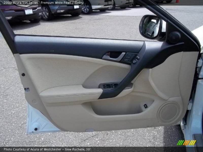 Premium White Pearl / Ebony 2009 Acura TSX Sedan