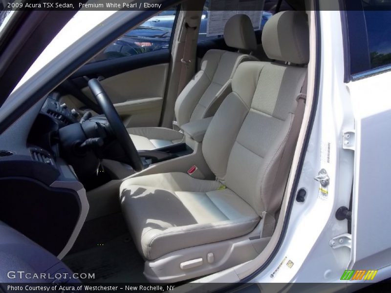 Premium White Pearl / Ebony 2009 Acura TSX Sedan