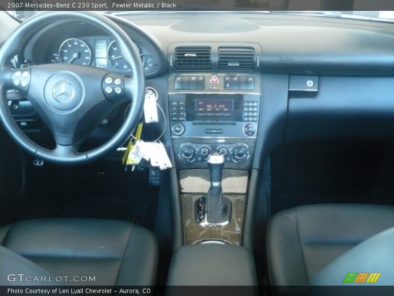 Pewter Metallic / Black 2007 Mercedes-Benz C 230 Sport