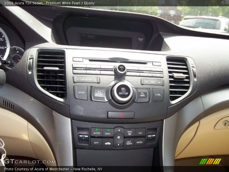 Premium White Pearl / Ebony 2009 Acura TSX Sedan