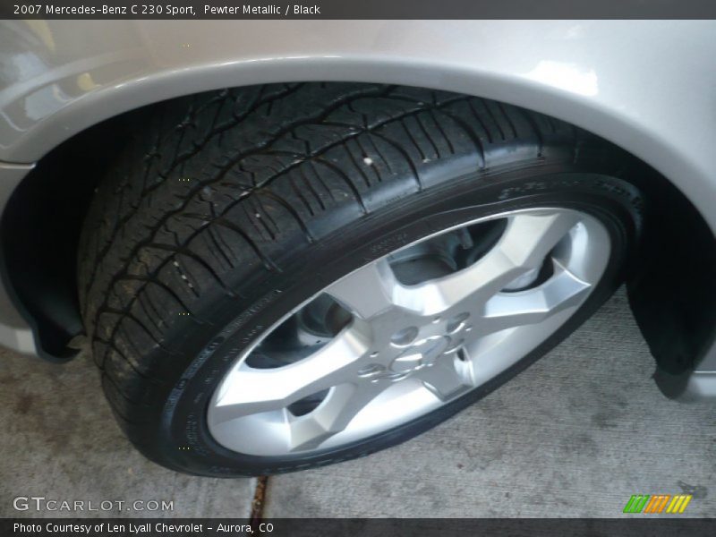Pewter Metallic / Black 2007 Mercedes-Benz C 230 Sport