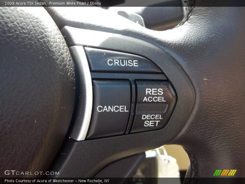 Premium White Pearl / Ebony 2009 Acura TSX Sedan
