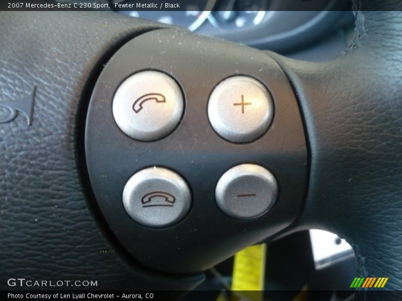 Pewter Metallic / Black 2007 Mercedes-Benz C 230 Sport