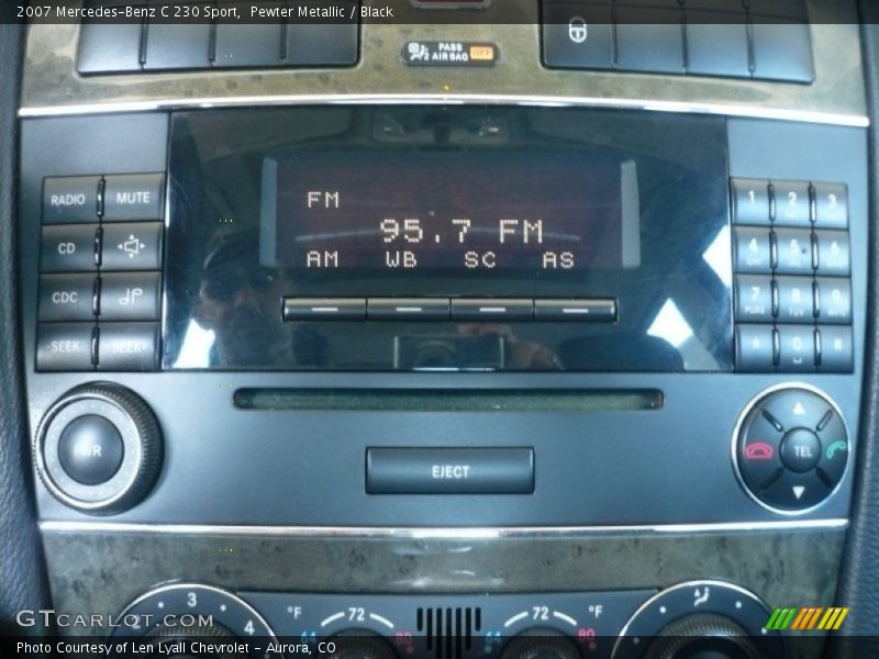 Pewter Metallic / Black 2007 Mercedes-Benz C 230 Sport