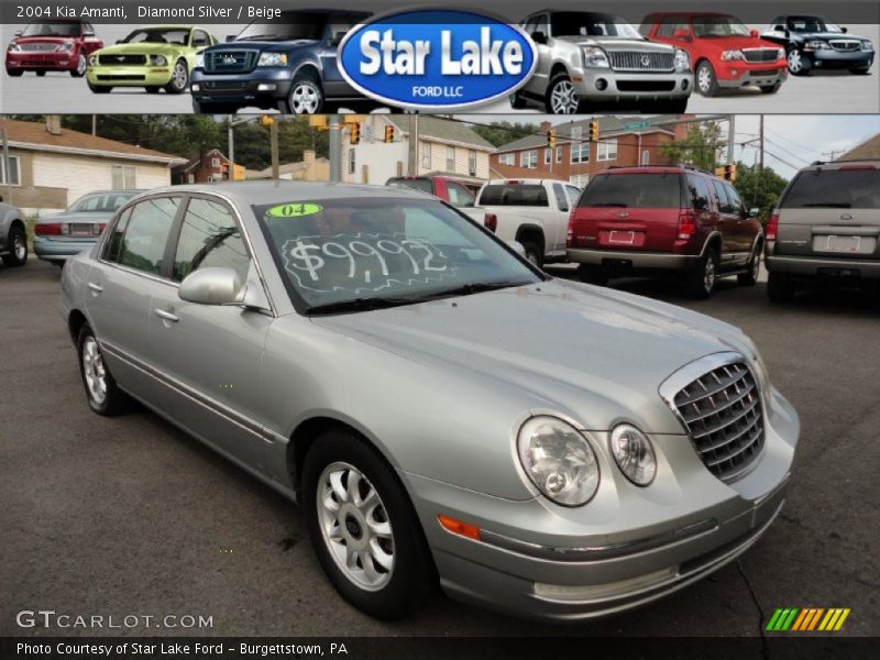 Diamond Silver / Beige 2004 Kia Amanti