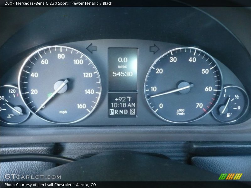 Pewter Metallic / Black 2007 Mercedes-Benz C 230 Sport
