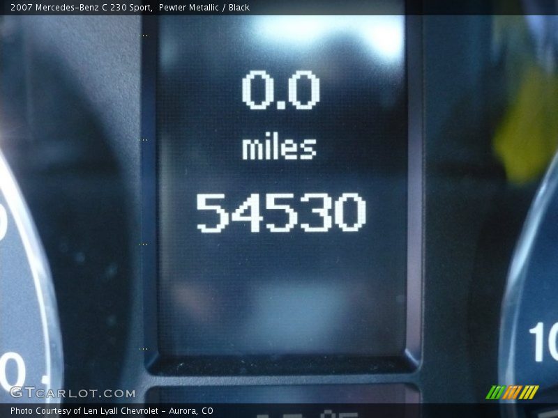 Pewter Metallic / Black 2007 Mercedes-Benz C 230 Sport