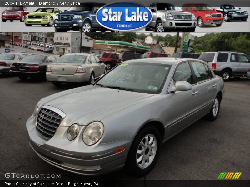 Diamond Silver / Beige 2004 Kia Amanti
