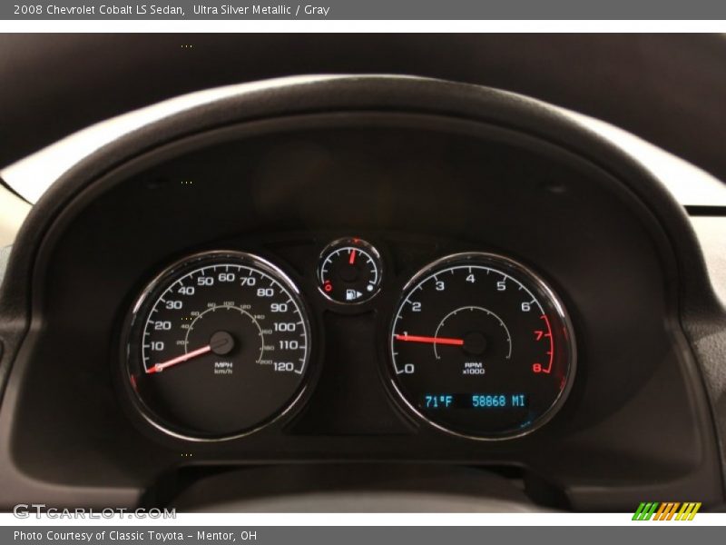 Ultra Silver Metallic / Gray 2008 Chevrolet Cobalt LS Sedan