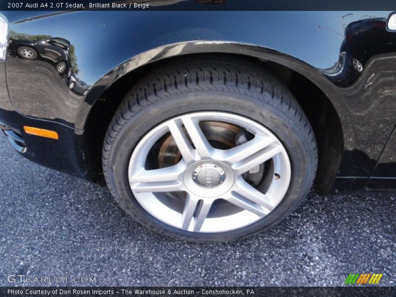 Brilliant Black / Beige 2007 Audi A4 2.0T Sedan