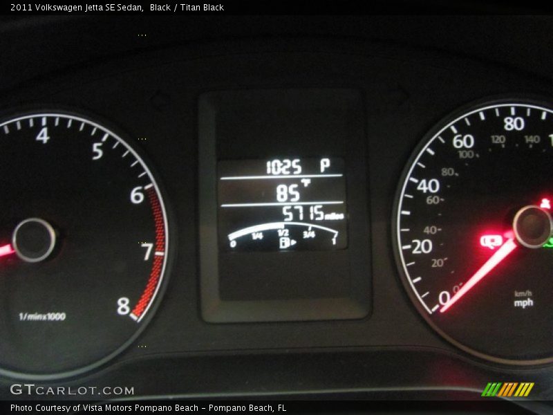 Black / Titan Black 2011 Volkswagen Jetta SE Sedan